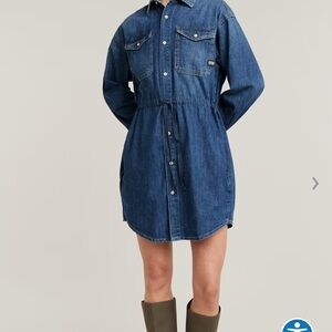 G Star Raw relax, denim cord pull dress